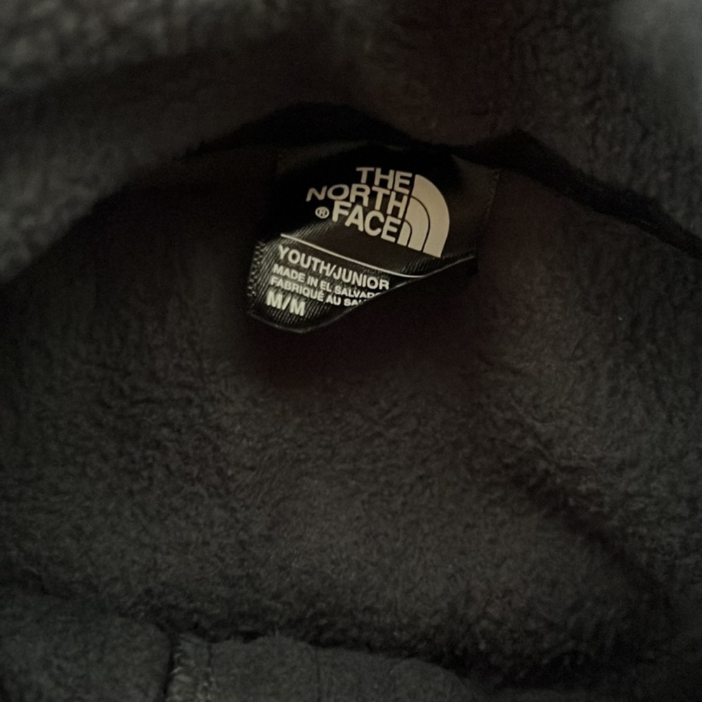 Kids Dark Grey Northface Zip Up Fleece - Picture 3 of 3